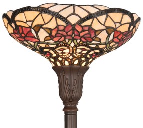 vitrážová tiffany lampa stojaca 35*180