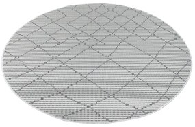 Dekorstudio Šnúrkový okrúhly koberec PALM 3526 - antracitový Priemer koberca: 120cm