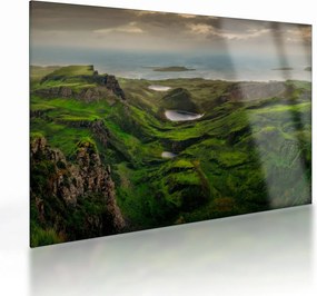 Sklenený obraz - Quiraing, Škótsko (70x50 cm)