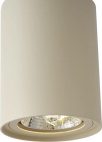 Moderné závesné svietidlo béžové s bielou farbou pre koľajnicový systém 1-fázové GU10 70mm - Iconic Holt