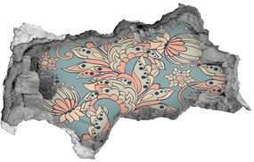 Nálepka 3D diera na stenu Etnické kvety nd-b-113014732