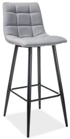 Sivá barová stolička HOKER SPICE H-1