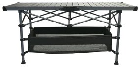 Skladací kempingový stôl 123x55cm antracit