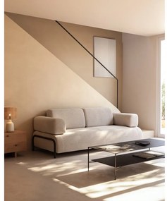 Čierny oceľový konferenčný stolík 60x140 cm Azisi – Kave Home