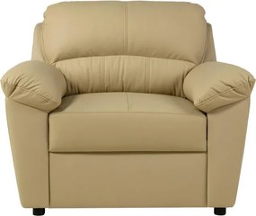 KOŽENÉ KRESLO MALAGA, béžová (krem)