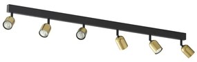Bodové svietidlo TOP 6xGU10/10W/230V zlatá/čierna