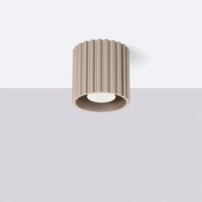 Sollux SL.1814 - Bodové svietidlo AURA 1xGU10/10W/230V 10 cm taupe