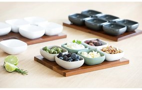 Biela porcelánová servírovacia súprava 6 ks Essentials – Ladelle