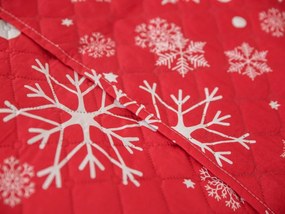 Prehoz na posteľ SNOWFALL červený Rozmer: 170 x 210 cm