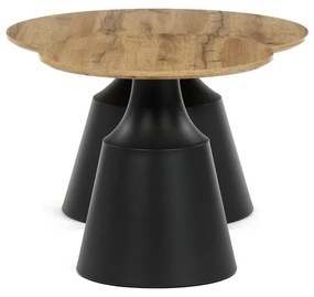 Súprava konferenčných stolíkov F4150 ART,remeselne spracovaný dub, 2 ks