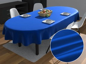 Biante Saténový oválny obrus polyesterový Satén LUX-L053 Kráľovská modrá 100x140 cm