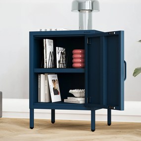 Nočný stolík MIA, 424 x 595 x 400 mm, Modern: tmavomodrá farba