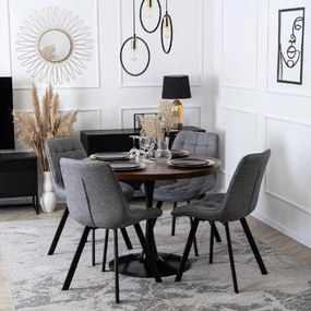 PROXIMA.store - Čalúnená jedálenska stolička RICK 2 FARBA: sivá, MATERIÁL: pletená