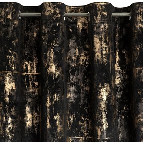 ZATEMŇOVACÍ ZÁVES NA KRÚŽKOCH TONIA 140X250 CM ČIERNA