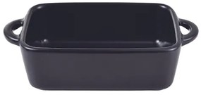 Obdĺžnikový kameninový hrniec Masterpro / 15,8 x 9 x 4,5 cm / čierny
