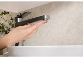 KFA Armatura 4522-712-61 - Umývadlová batéria s odtokom MALAGA, 30,3 cm, metalická šedá