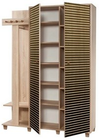 Vešiak so skriňou Garmanto Sonoma Oak Double