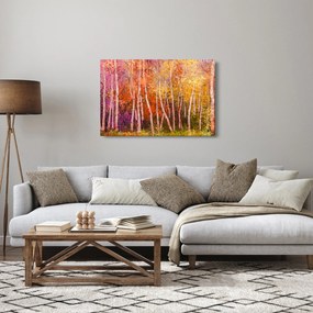 Obraz farebného lesa (90x60 cm)