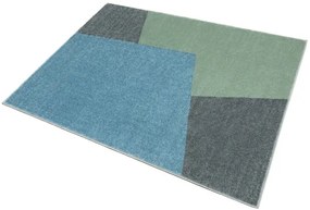 Koberec LIMA M046A zelený / sivý / modrý