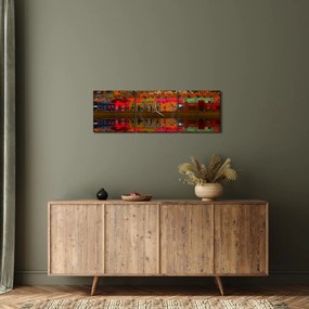 Obraz - Miesto pre letné kúpanie (s hodinami) (90x30 cm)