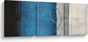 Obraz - Abstrakcia (s hodinami) (90x30 cm)