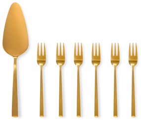 Sada dezertných príborov Como zlatá – elegantný set