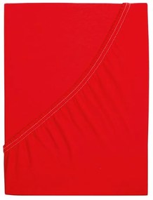 Jersey plachta do detskej postieľky EXCLUSIVE 70x140 cm červená