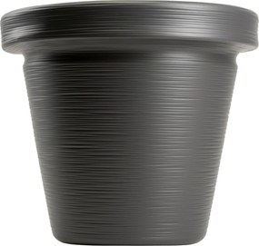 PLASTOVÝ KVETINÁČ SRTIA RIFLO 55X48 CM ANTRACITOVÁ