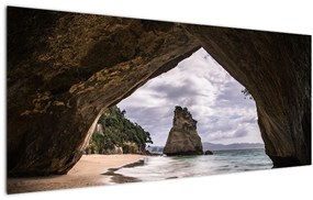 Obraz z jaskyne, Nový Zéland (120x50 cm)