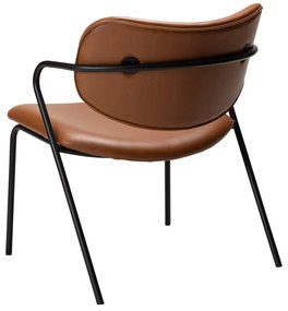 Koňakovohnedé kreslo z imitácie kože Zed – DAN-FORM Denmark