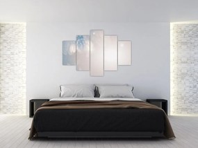 Obraz - Zasnežené kvety (150x105 cm)
