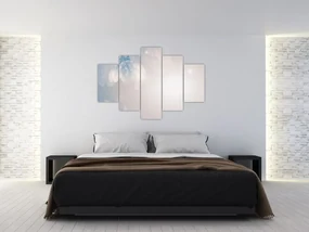Obraz - Zasnežené kvety (150x105 cm)