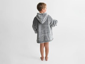 XPOSE® Detská mikinová deka s barančekom (malá) - svetlo sivá