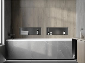 Mexen X-Wall-NR, polica na zapustenie bez príruby 60 x 20 cm, grafitová matná - 19E1602010