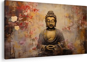Obraz - Budha, maľba (90x60 cm)