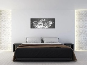 Obraz - Ilustrácie hôr (120x50 cm)