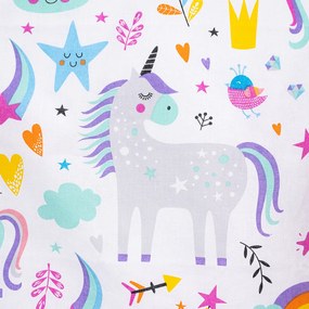 4Home Detské bavlnené obliečky do postieľky Unicorns