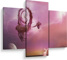 Obraz - Víla na plávajúcom ostrove (90x60 cm)