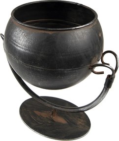 Květináč Inside Black 19*15*19 cm - 19*15*19 cm