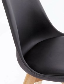TRENDIE Jedálenská stolička SCANDI čierna - škandinávsky štýl