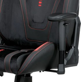 Herná stolička čierna KA-R209 RED