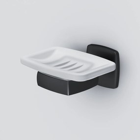 Miska na mydlo AM.PM Gem AGA34222 nástenná, sklo, čierna