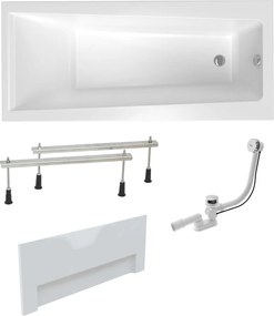 Obdĺžniková vaňa Laguna Idea Plus 170x75 cm akrylát ľavá aj pravá SIKOID1700ANPC