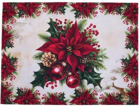 Súprava 4 ks prestieraní a stolového behúňa s teflónovou úpravou CHRISTMAS STAR