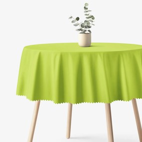 Goldea veľkonočný okrúhly teflónový obrus - zelený Ø 120 cm