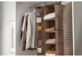 Béžový obal na šaty Compactor Dots, 137 cm