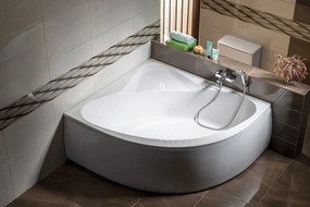 Aqualine Aqualine, DYJE rohová vaňa 150x150x41cm, biela, A1550