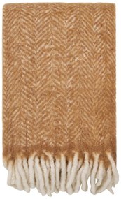 Svetlohnedá deka s prímesou vlny 130x170 cm Carmel – House Nordic