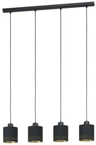 Eglo 99275 - Luster na lanku ESTEPERRA 4xE27/28W/230V
