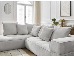 Svetlosivá ženilková rohová pohovka (ľavý roh/do L) Whesley – Bobochic Paris